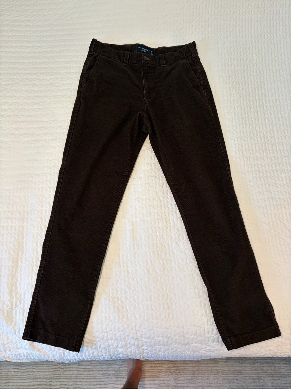 Abercrombie & Fitch 90s straight brown corduroy pants 32×32